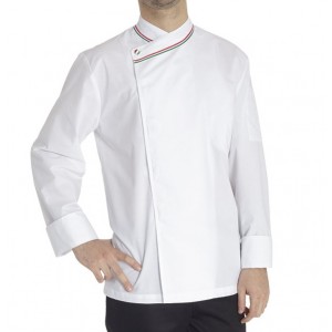 Giacca cuoco Trim bianca